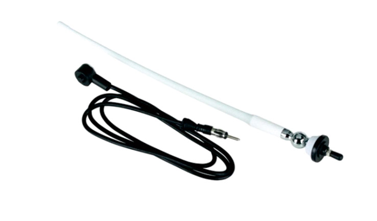 Marine Audio Marine Rubber Boat Yacht Outdoor AM/FM Radio Antenna(White)