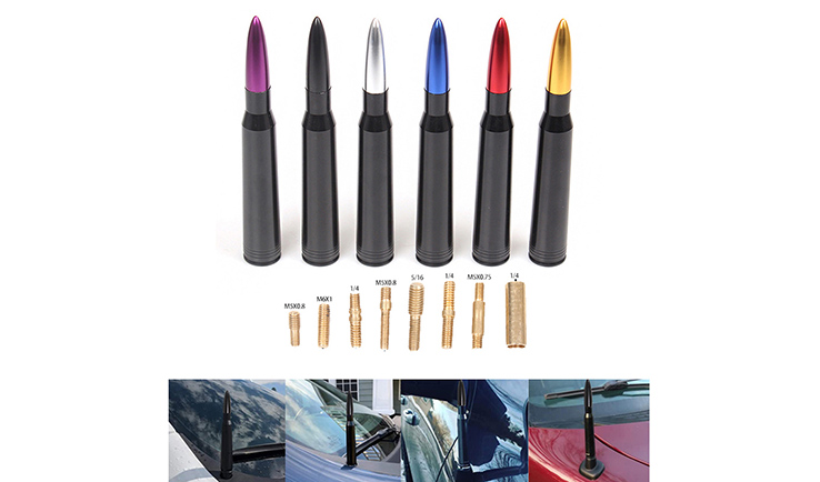 Car Antenna Refit Automotive Antenna Personalized Bullet Head Antenna