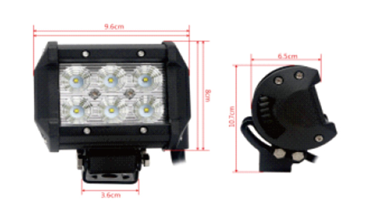 LED Work Light 18W/6pcs*3w Cree